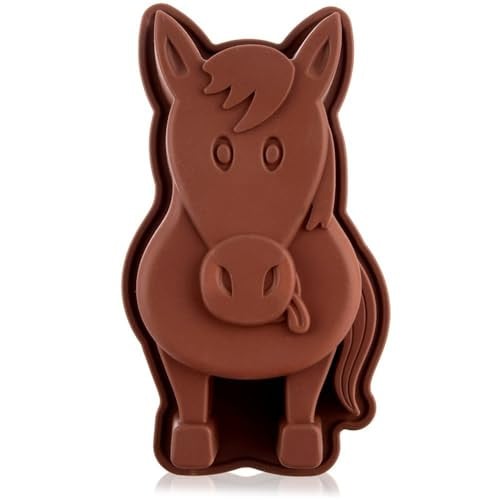 Orion siliconen bakvorm paard bruin 19 x 10 x 4 cm