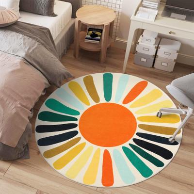 Garvee Modern Sunburst Washable Area Rug