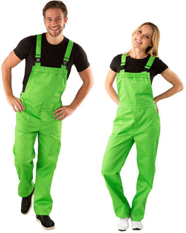 Latzhose unisex, grün