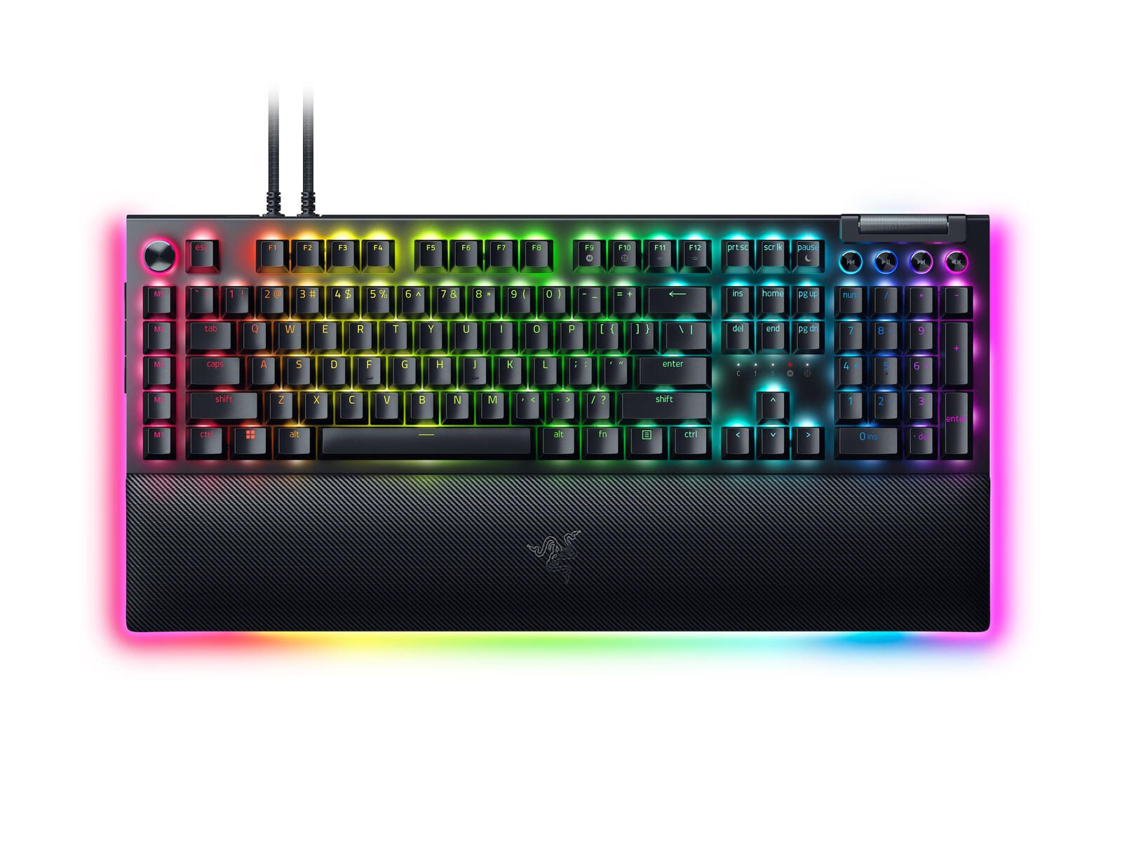 Razer BlackWidow V4 Pro kabelgebundene Gaming Tastatur - QWERTY US - schwarz RZ03-04680100-R3M1