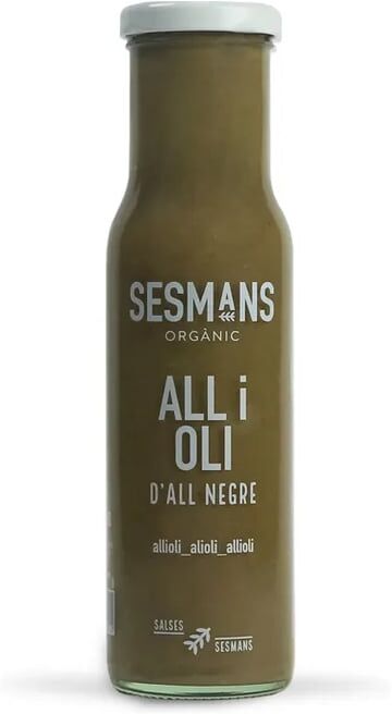 Sesmans Organic Molho Alioli De Alho Negro Veggie 240g