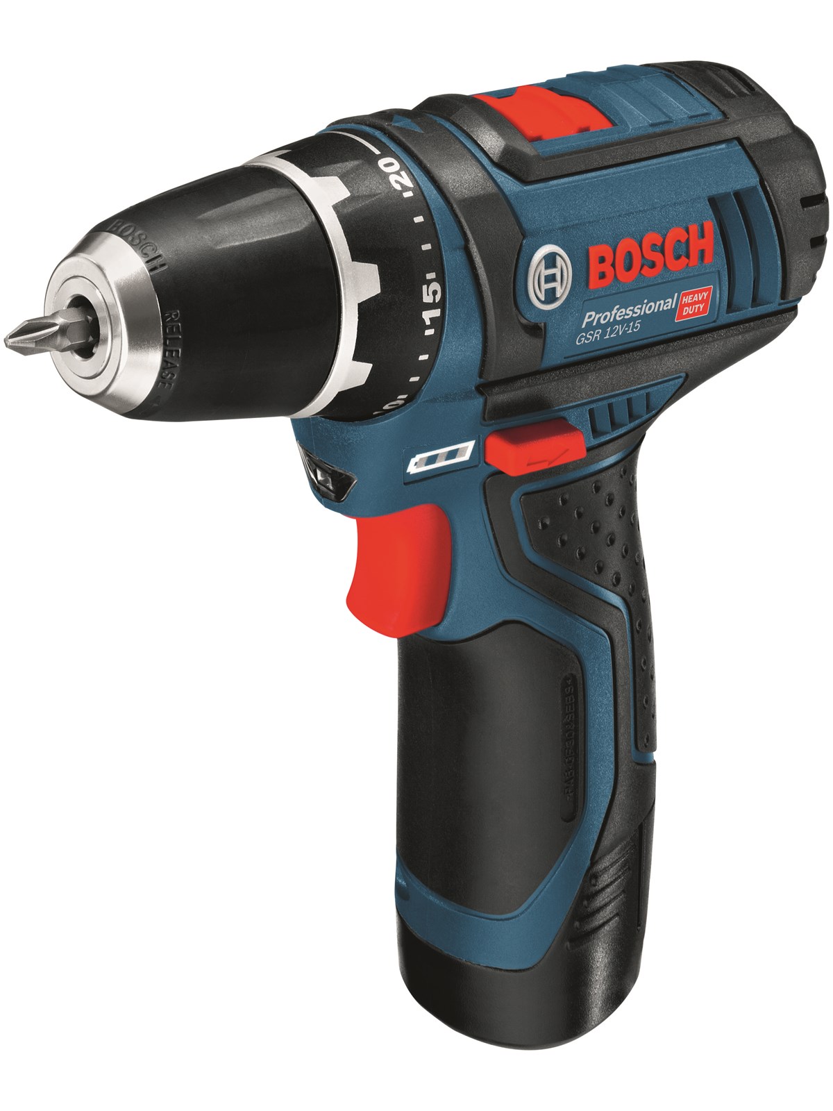 Bosch Professional Blue bosch 12v screwdriver gsr 12v-15 2x2.0ah in cardbox