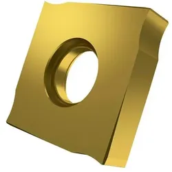 Pramet, Zubehör Maschine, Wendeschneidplatte ISO SNHQ 1203AZTN:M8330 D. 5mm PVD beschichtet Farbe Gold - VPE: 10