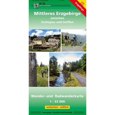 Mittleres Erzgebirge zwischen Zschopau und Seiffen 1 : 33 000, Sonstige von , Sachsen Kartographie, 978-3-86843-032-5