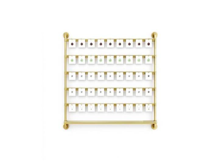Ohrringhalter Wandmontage Schmuck- Und Kettenhalter 5 / 7 Ebenen Hänge-Organizer Präsentationsregal Mit Haken Metall-Display Für Ohrstecker, Creolen & Hängeohrringe