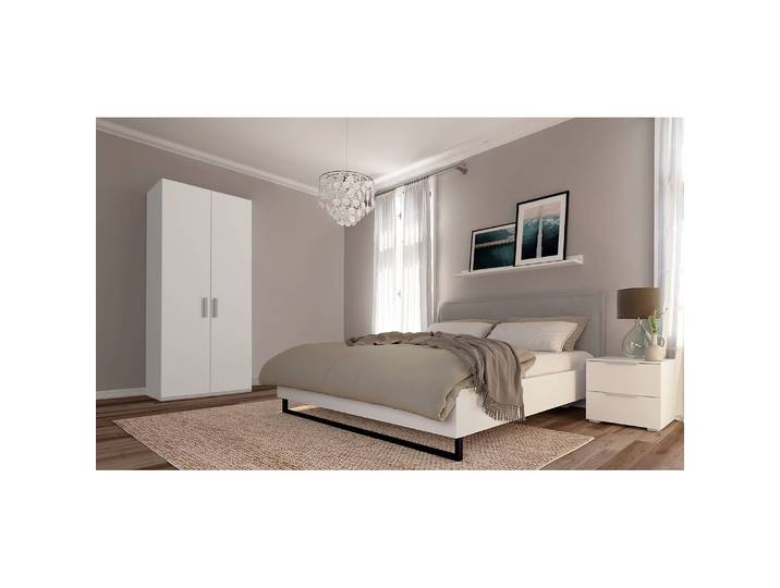 Drehtürenschrank XVI 91 x 223cm Weiß/Alpinweiß