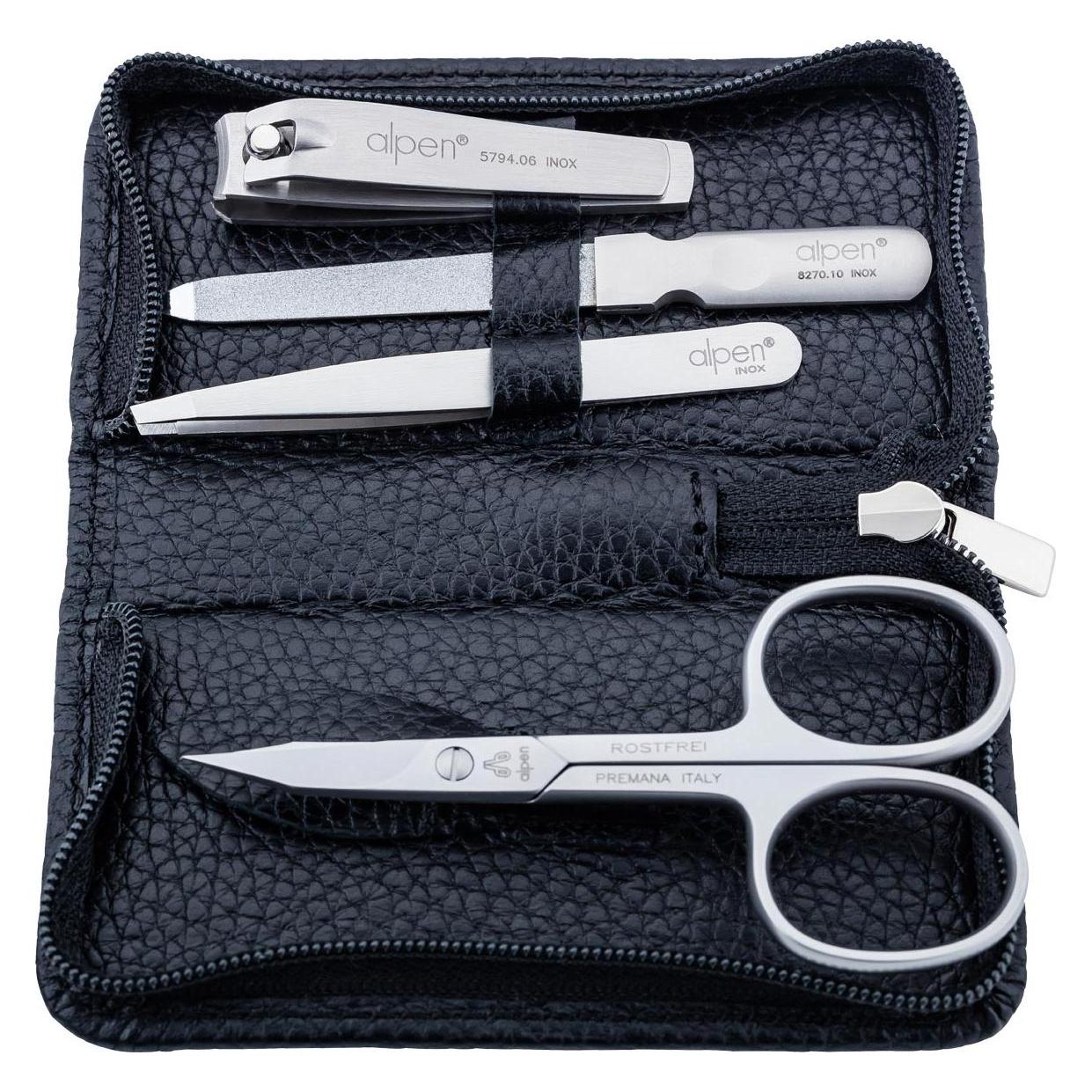 Alpen Maniküre-Set 4-teilig mit Etui (397072)