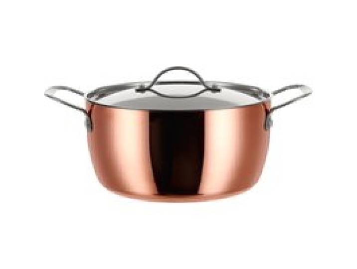 SILVERCREST® Casserole en cuivre, Ø 24 cm, acier inoxydable avec revêtement en cuivre.