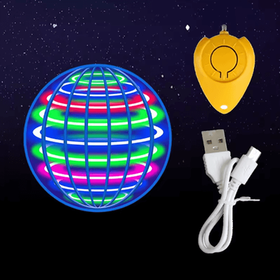 Inspire Picks Intelligent Spinning Flying Ball Toy Luminous Induction Hover Orb For Kids blue
