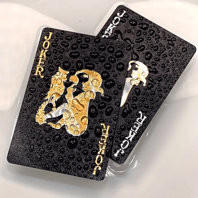 Inspire Essentials Black Gold Waterproof Playing Cards Luxury Poker Deck Black Gold Waterproof Playing Cards Luxury Poker Deck
