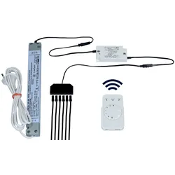 L&S, Lichtschalter + Storenschalter, E-Motion Light 1-Kanal LED Funk-Dimmschalter-Set 12/24 V