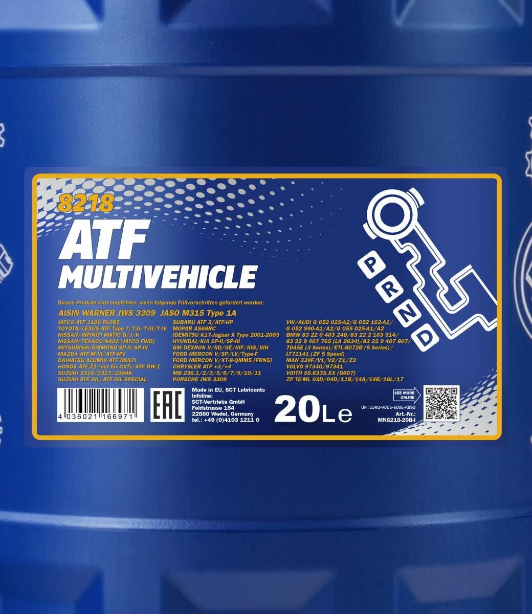 MANNOL MN8218-20 Automatic transmission fluid