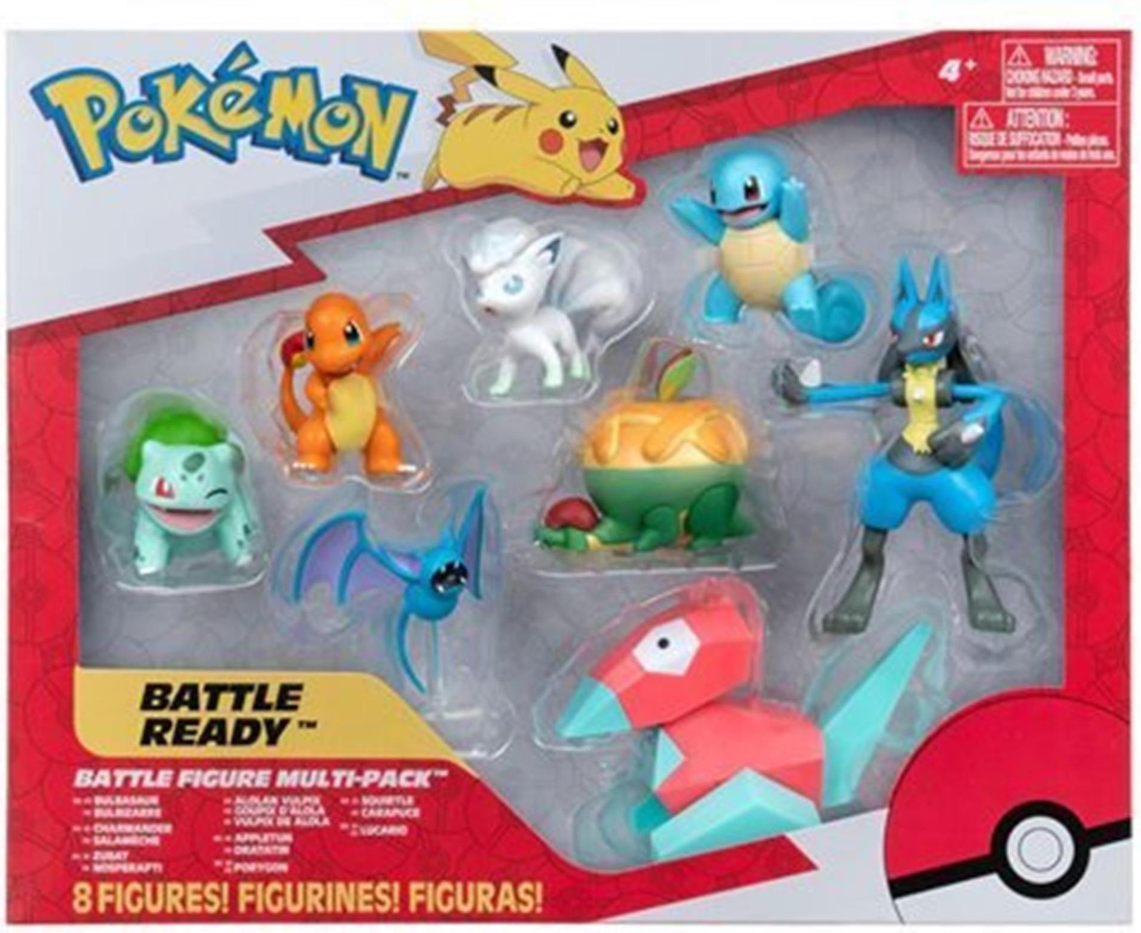 Jazwares Pokémon Generatie IX Battle Figure Set met 8 figuren