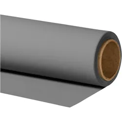 Walimex pro Hintergrundkarton 2,60x10m Fotohintergrund Backdrop Fotostudio (260 cm), Hintergrundsystem, Grau