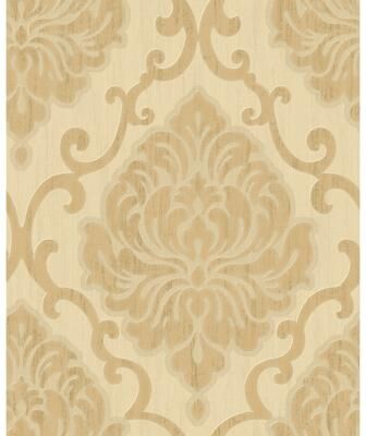 Seabrook Designs Amelia Damask Unpasted Wallpaper