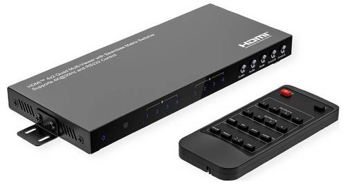 Value 4x2 Port HDMI Quad Multi-Viewer Multi-View-Modus, mit Fernbedienung, Seamless-funktion, Metallgehäuse