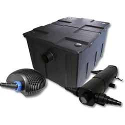 SunSun, Brunnen + Gartenteich, TeichFilter Set für 60000l mit 18W Teichklärer und 40W ECO Pumpe