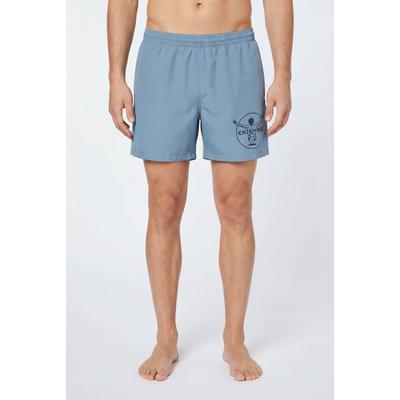 Badeshorts CHIEMSEE "Swim Shorts Jadeite", Herren, Gr. M, N-Gr, blau (spring lake), Obermaterial: 100% Polyester, Badehosen Badeshorts, aus Baumwolle und Polyester, bequeme Passform, sportliche Schnittform