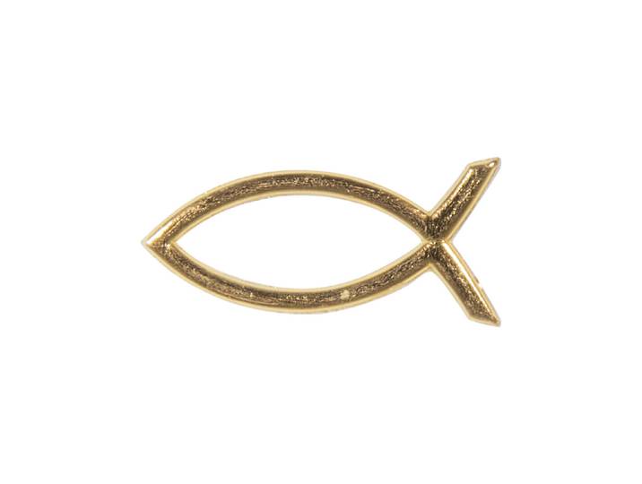 Wachsmotiv Christlicher Fisch, 4x2cm, SB-Btl. 1Stück