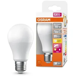 Osram E27 LED Classic A 75 Motion Sensor mit Automatikfunktion Dämmerung & Bewegung 8,8W wie 60W neutralweiß 4000K