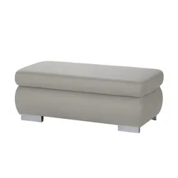 Lounge Collection XXL-Hocker  Kathrin , grau , Maße (cm): B: 129 H: 47 T: 64.0