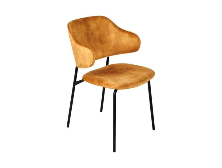 Design Esszimmerstuhl „Tracy“ Samt Senfgelb Invicta Interiors
