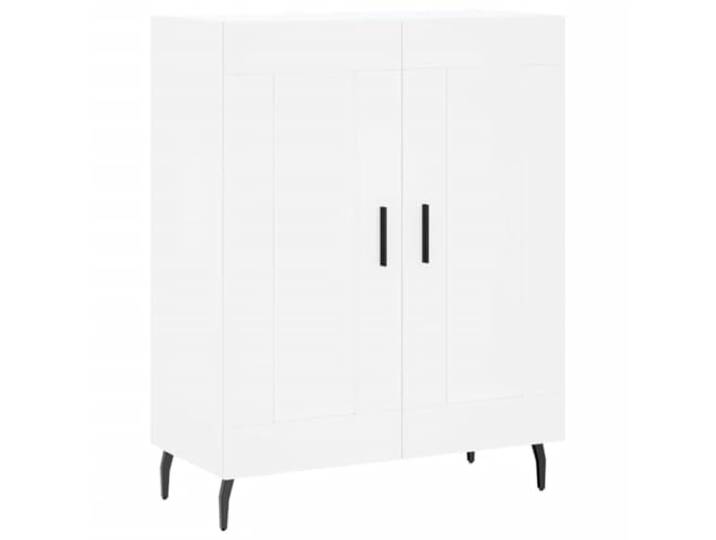 GHVBNMF Sideboard Weiß 69,5x34x90 cm Kommode Mehrzweckschrank Kompakte Anrichte im zeitlosen Design für Wohnzimmer und Flur, bietet flexiblen Stauraum und stabile Oberfläche.