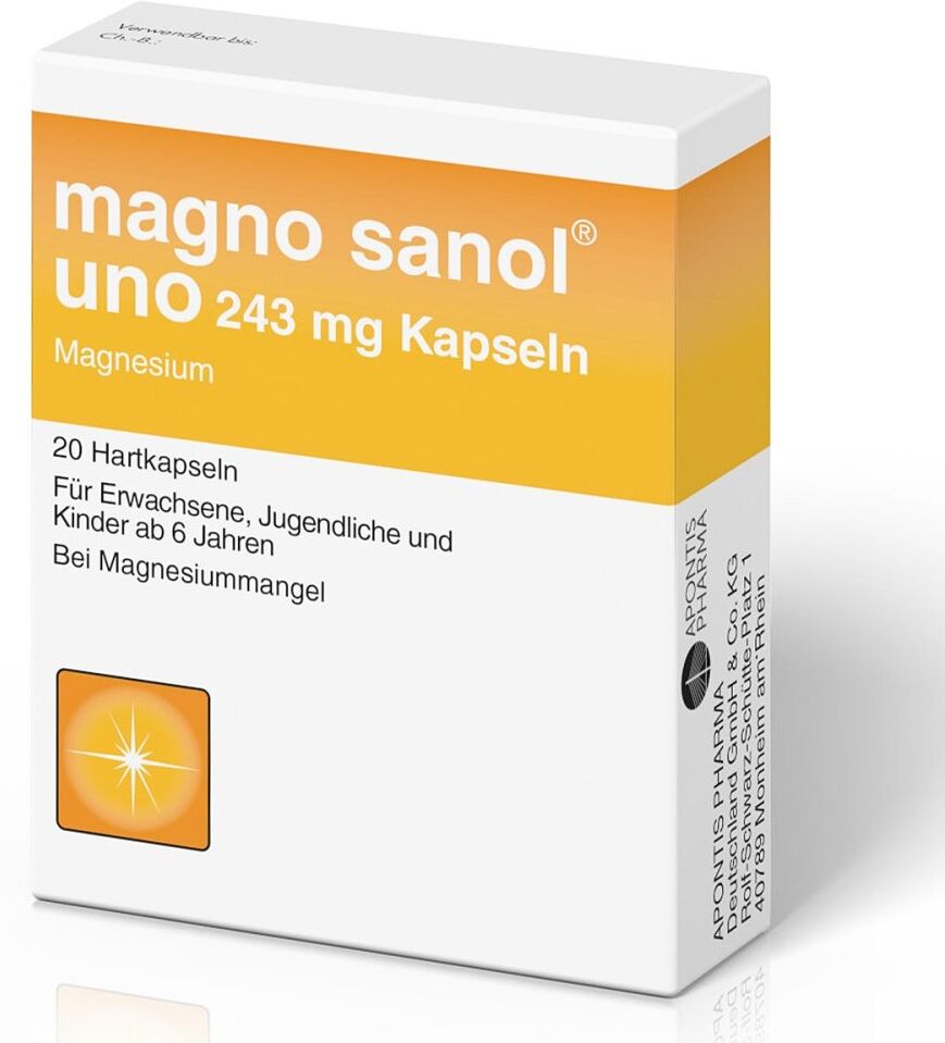 Magno Sanol uno 243 mg Magnesium Kapseln