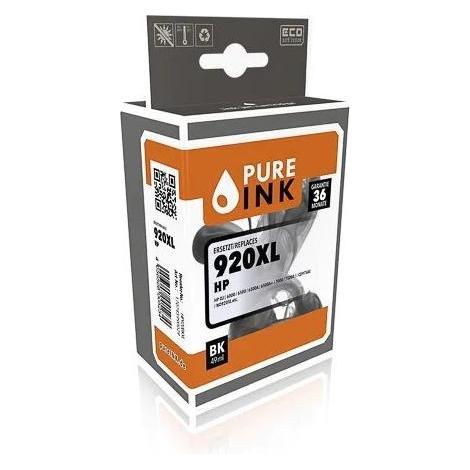 Pure Ink HP920BKXL PI HP 920XL OJ Tinte black HC rebuilt 1200Seiten Chip 49ml (BK) (HP920BKXL)