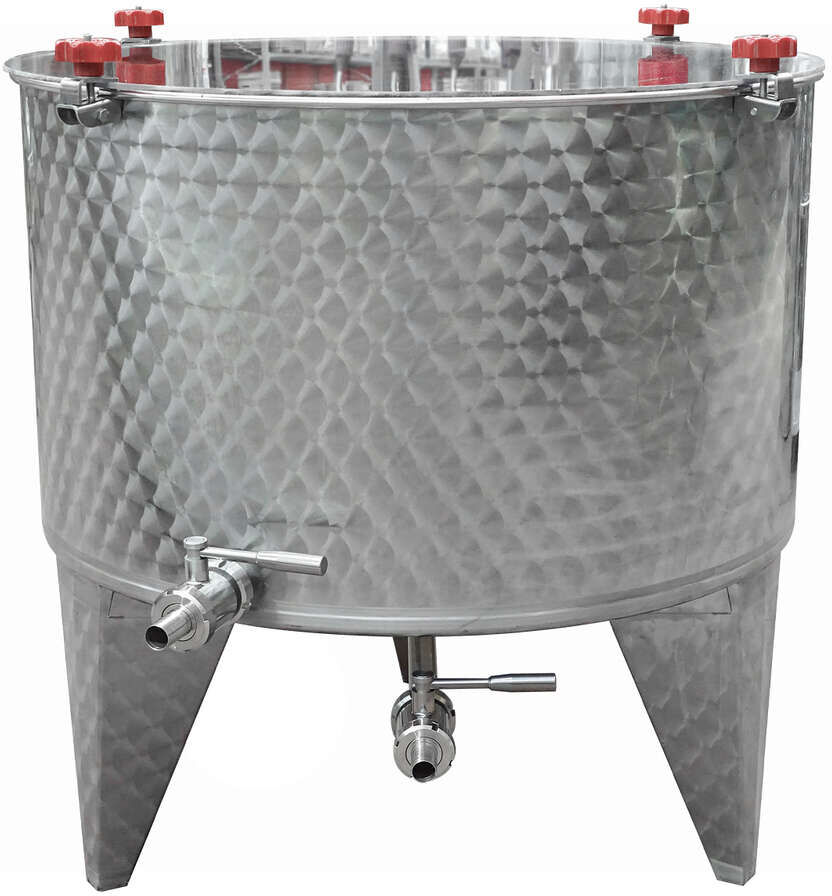 Polsinelli Mastello Maceratore Inox con Fondo Conico 10° da 1000 L