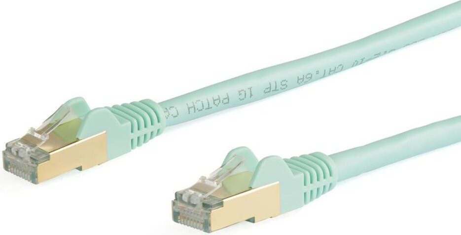 StarTech.com Patchkabel CAT6a STP RJ45 naar RJ45, 5 m, Aquamarine
