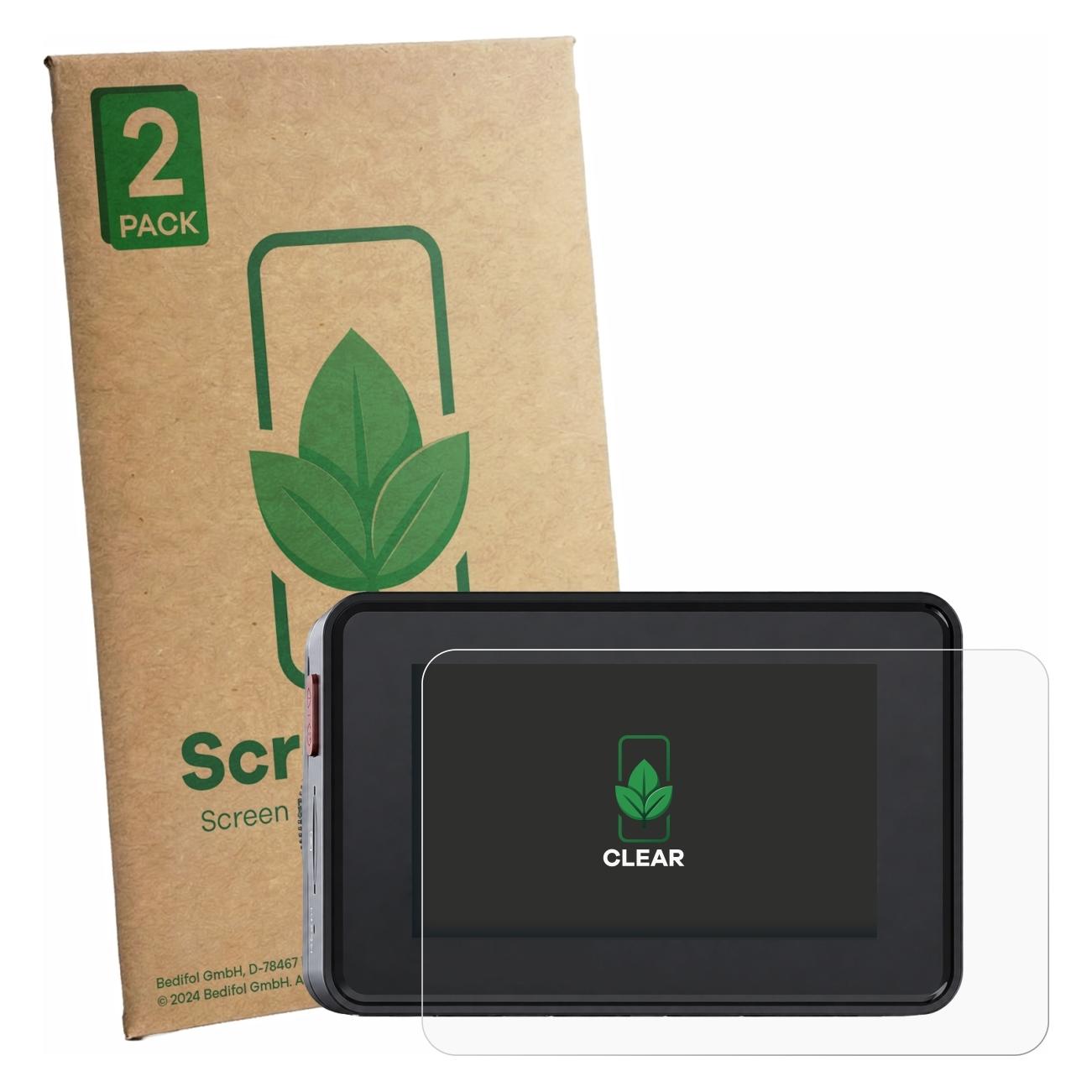ScreenLeaf Schutzfolie für Vantrue Element 2 Displayschutz Display Schutz Folie Klar Transparent (6163955)