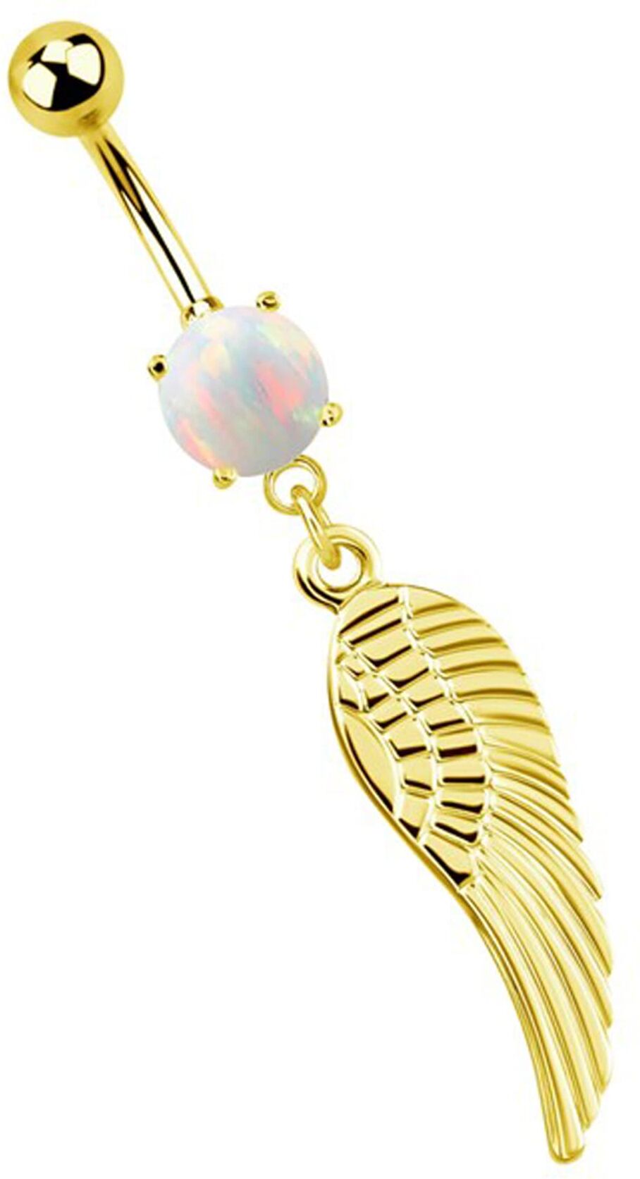 Bauchnabelpiercing ADELIA´S "Piercing  Piercing Bauchnabelpiercing", gold, Piercings, Kinder, Chirurgiestahl, Bauchnabelpiercing