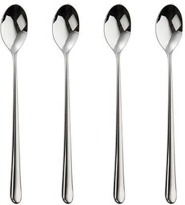 Robert Welch Kingham Bright Set of 4 Long Handled Spoons