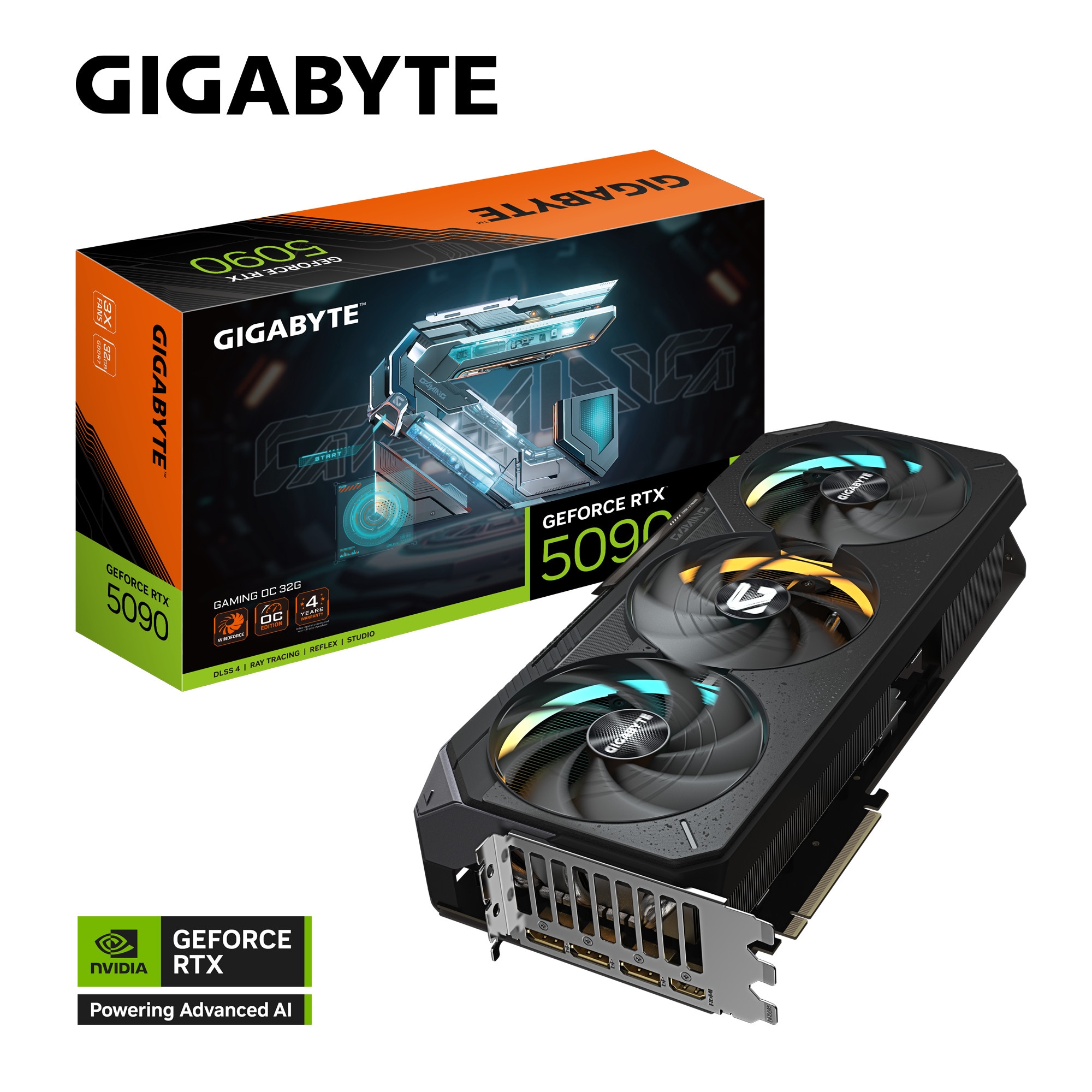 GIGABYTE GeForce RTX 5090 GAMING OC Grafikkarte 32 GB
