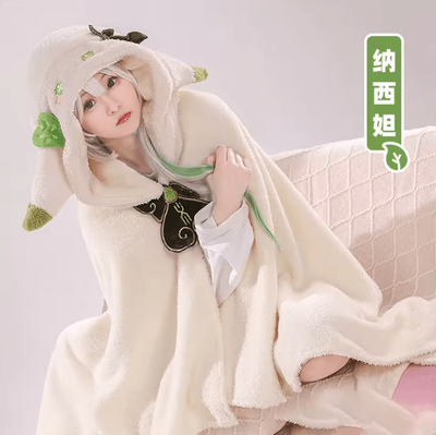 Inspire Curations Zhongli Genshin Impact Wearable Hooded Cloak Blanket zz 11 100x160cm(39x63inch)