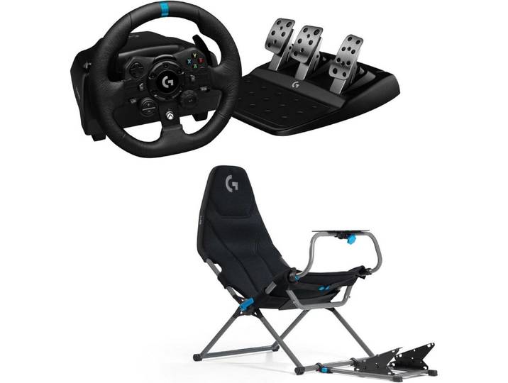 Logitech G G923 + Logitech Playseat Challenge X, für Xbox X, S, Xbox One Gaming-Controller