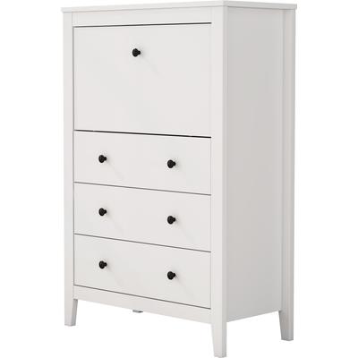 Sekretär OTTO HOME, weiß, B:80cm H:119,6cm T:39,5cm, Sekretäre, Sekretär, im Landhausstil, (B/T/H): 80/39,5/119,6 cm