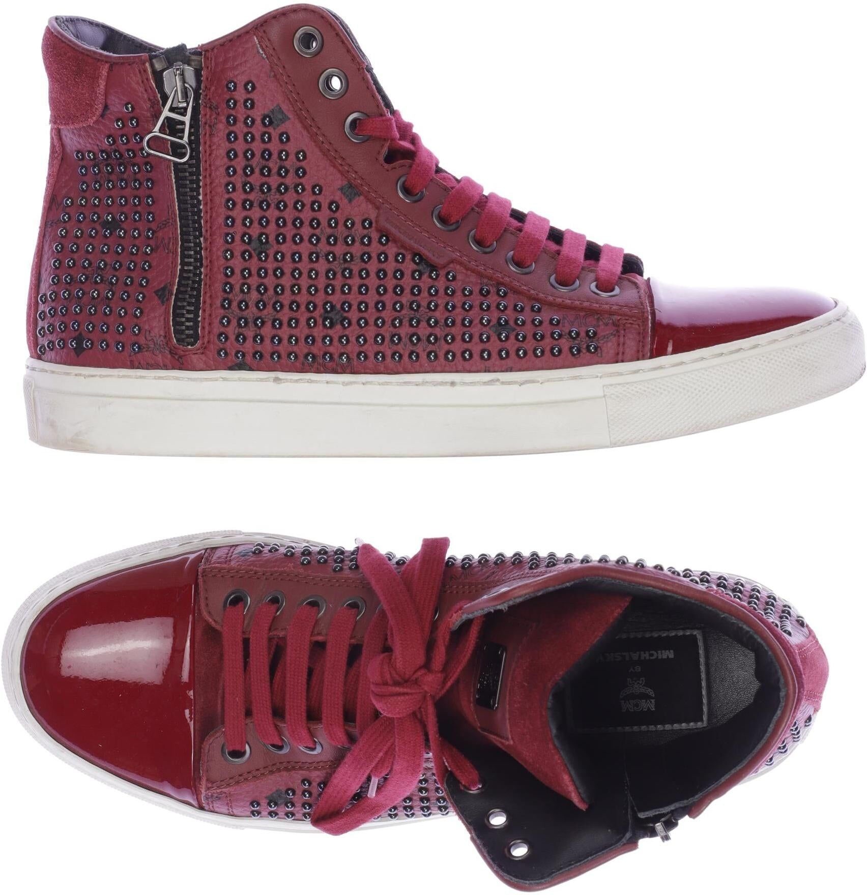 MCM Damen Sneaker, Bordeaux, Gr. EU 39, kein / Etikett - Second Hand