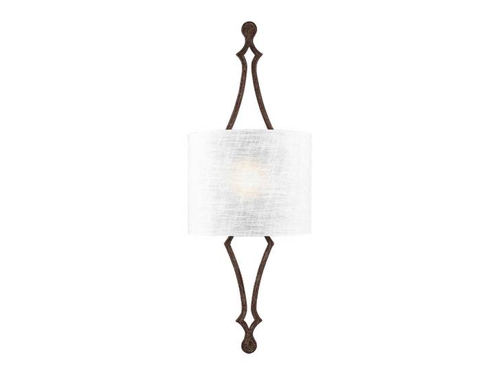 Elstead Lighting Wandleuchte, Dunkelgrau, Metall, Glas, 29.2x77.8x11.7 cm, RoHS, Lampen & Leuchten, Innenbeleuchtung, Wandlampe, Wandlampen