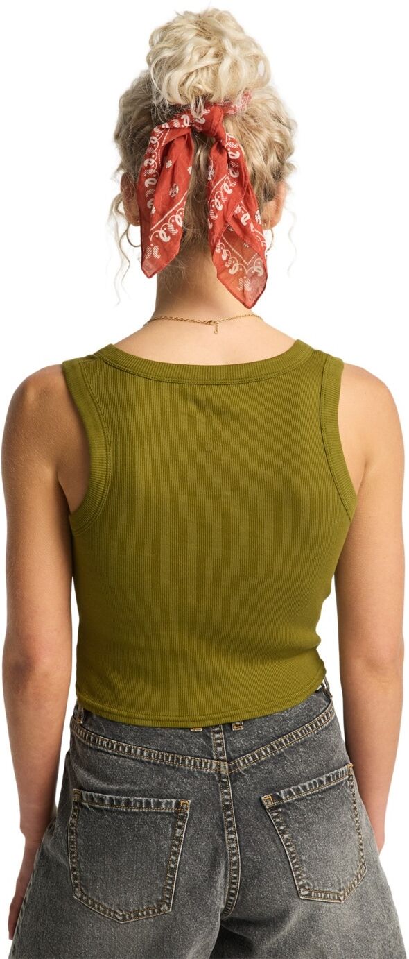 Tanktop BILLABONG "Stirred Up", Damen, Gr. XL, grün (schwarz olive), Obermaterial: 100% Baumwolle., Tops Tanktop