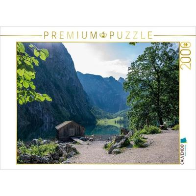 CALVENDO Puzzle Fischerhütte am Obersee | 2000 Teile Lege-Größe 90x67cm Foto-Puzzle für glückliche Stunden