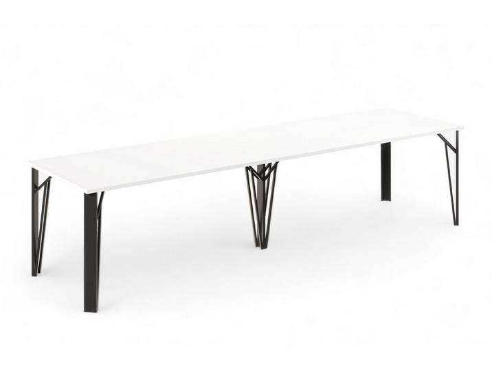 Endo-Moebel Esstisch Esstisch Simo 130-310 cm XXL erweiterbar Metallbeine ausziehbar