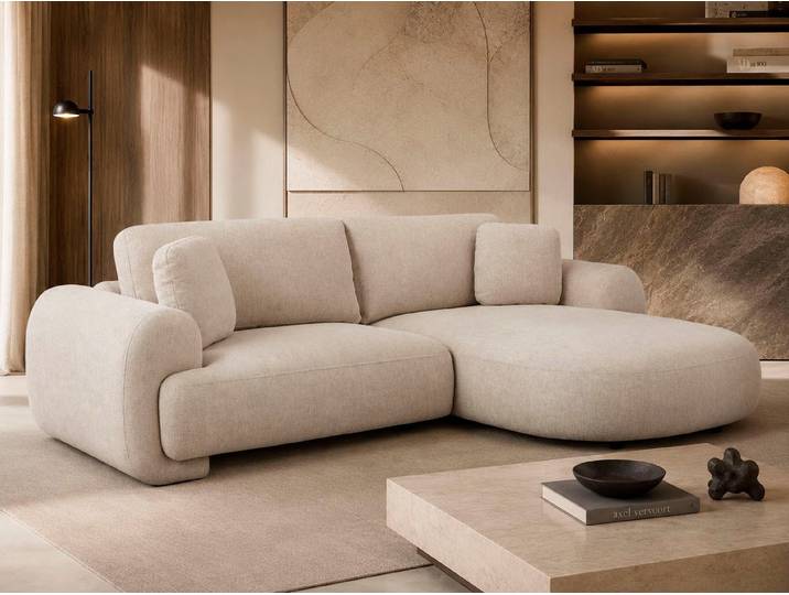 OTTO home Ecksofa YllSY L-Form, 231cm - OTTO. Verlässliche Qualität., Struktur-Bezug, Tonnentaschen-Federkern