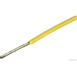 HERTH&BUSS Elektroleitung, Silikon 0,5 mm2, gelb, 5 m gelb - 51275505002 - gelb