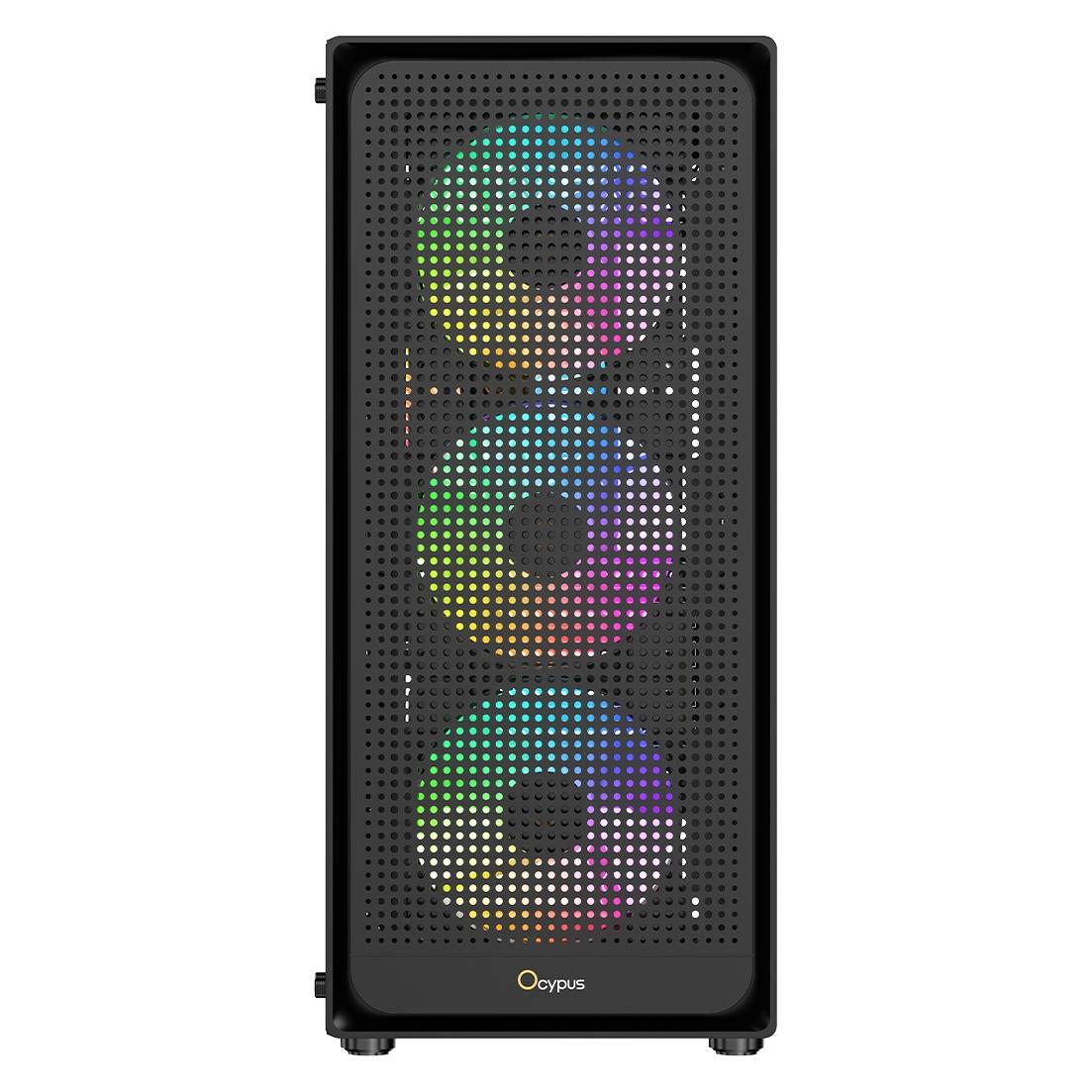 Ocypus Gamma C50 ARGB (schwarz, Tempered Glass) (mATX, Mini-ITX) (Gamma-C50-BKG400XX-GL)