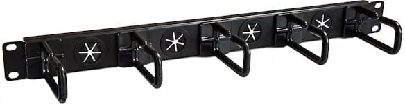 Startech 1U 19" Cable Management Organizer, D Ring Hook