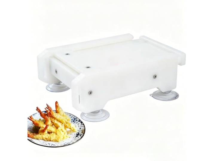 MYFTNP Tragbare Garnelenpresse, Garnelenzange Mit Wasserfilteröffnung Und Saugnapf, Abnehmbar, Mit Push-Pull-mechanismus, Zur Zubereitung Von Tempura-Sushi, Für Sushi- Und Meeresfrüchte-Liebhaber