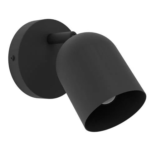 Eglo Tilston Spot Wandlamp Zwart Kantelbaar E14