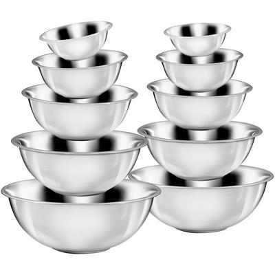 Schüssel KING, silber (edelstahlfarben), Edelstahl, Schüsseln, Schüssel, ineinander stapelbar, 16/20/24/28/32 cm